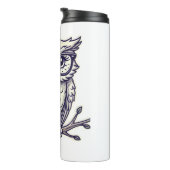 Bouteilles Isothermes Chouette avec minuscules lunettes de lecture sur u (Tourné sur la droite)