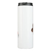 Bouteilles Isothermes Chouette Bébé mignonne en Casquette de Noël Chouet (Dos)