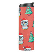 Bouteilles Isothermes Chouette de Noël Chouette Père Noël (Tourné sur la gauche)