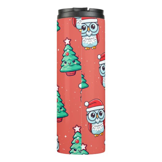 Bouteilles Isothermes Chouette de Noël Chouette Père Noël (Dos)