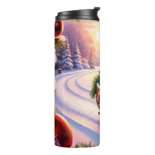 Bouteilles Isothermes Chouette en luge pendant les vacances