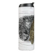 Bouteilles Isothermes Chouette enchantée dans les bois (Tourné sur la gauche)