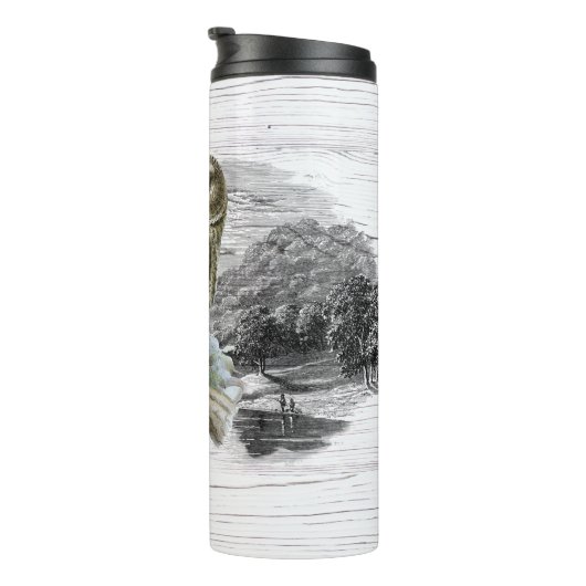 Bouteilles Isothermes Chouette enchantée dans les bois (Tourné sur la droite)