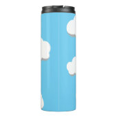 Bouteilles Isothermes Chouette mignonne volant avec des ballons de coeur (Dos)