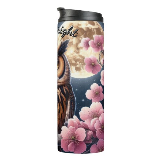 Bouteilles Isothermes Chouette Pleine lune (Tourné sur la droite)