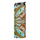 Bouteilles Isothermes Chouette tirée à la main Mandala (Tourné sur la gauche)