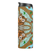 Bouteilles Isothermes Chouette tirée à la main Mandala (Tourné sur la droite)