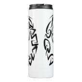 Bouteilles Isothermes Chouette tribale noire et blanche (Dos)
