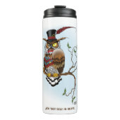 Bouteilles Isothermes Chouette victorienne (Devant)