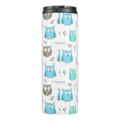 Bouteilles Isothermes Chouettes et branches Motif (Dos)