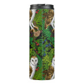 Bouteilles Isothermes Chouettes, fougères, chênes et baies (Dos)