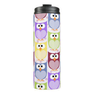 Bouteilles Isothermes Chouettes mignonnes, Chouette Motif, Chouettes pou