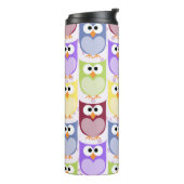 Bouteilles Isothermes Chouettes mignonnes, Chouette Motif, Chouettes pou (Tourné sur la gauche)