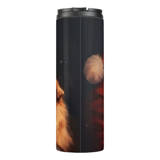 Bouteilles Isothermes Chow Chow avec Noël Festif du Père Noël (Dos)