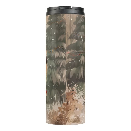 Bouteilles Isothermes Chow Chow Chien chevauchant la moto Noël (Dos)