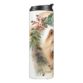 Bouteilles Isothermes chow chow Christmas Wreath Festive Pup (Tourné sur la gauche)