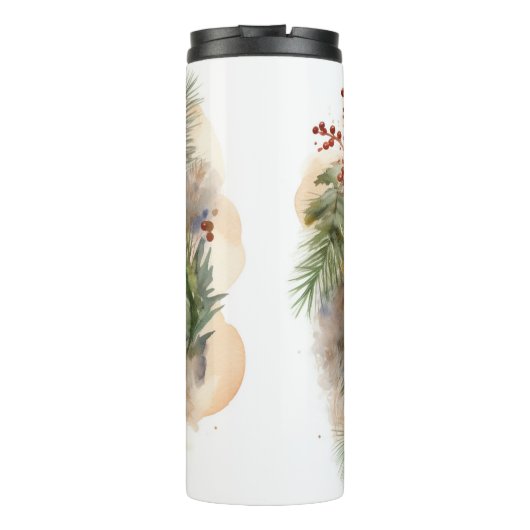 Bouteilles Isothermes chow chow Christmas Wreath Festive Pup (Dos)