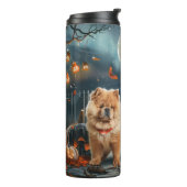 Bouteilles Isothermes Chow Chow Halloween Éffrayant (Tourné sur la gauche)