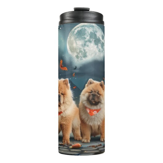 Bouteilles Isothermes Chow Chow Halloween Épouvantable (Devant)