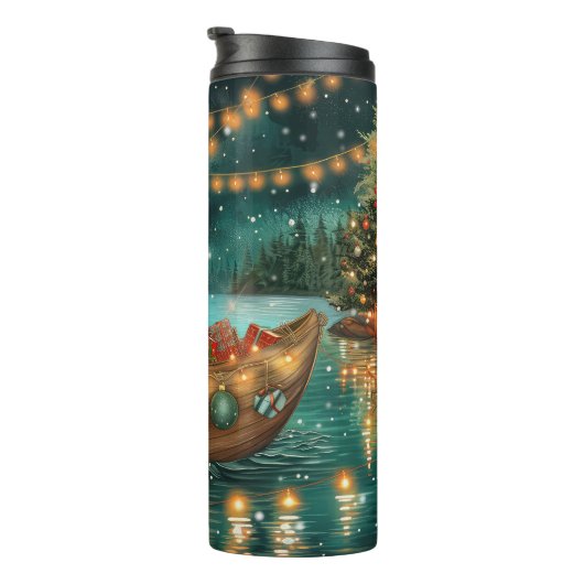 Bouteilles Isothermes Chow Chow Noël Festive Voyage (Tourné sur la droite)