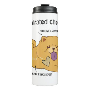BOUTEILLES ISOTHERMES CHOW ILLUSTRÉ