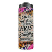 Bouteilles Isothermes Christ me renforce : Foi Vibrante (Devant)