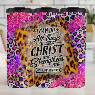 Bouteilles Isothermes Christ me renforce : Foi Vibrante