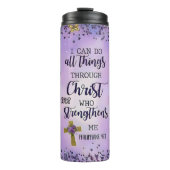 Bouteilles Isothermes Christ renforce : Papillons & Or (Devant)