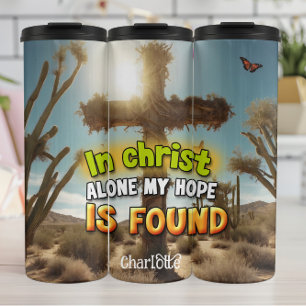 Bouteilles Isothermes Christ : Seul, Espérance, Lumière du désert