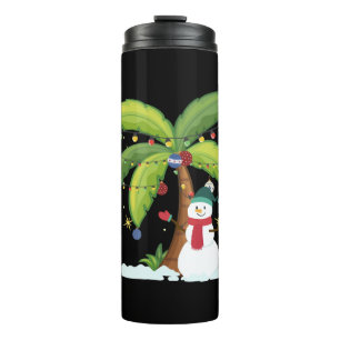 Bouteilles Isothermes Christmas Palm Tree And Snowman