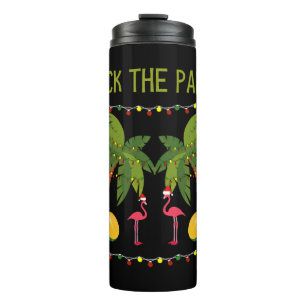 Bouteilles Isothermes Christmas Palm Tree With Holiday Lights and