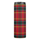 Bouteilles Isothermes Christmas Tartan Plaid Nom de famille (Dos)