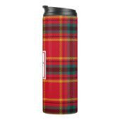 Bouteilles Isothermes Christmas Tartan Plaid Nom de famille (Tourné sur la droite)