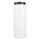 Bouteilles Isothermes Chrysanthemum Black Line Drawing with Your Name  (Dos)