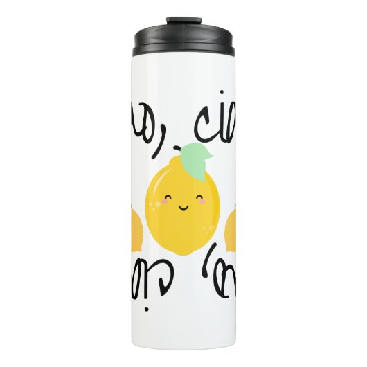 Bouteilles Isothermes Ciao, Ciao ! (avec citrons (limoni)) (Devant)