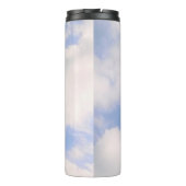 Bouteilles Isothermes Ciel Bleu Bible Verse Croix Blanche (Dos)