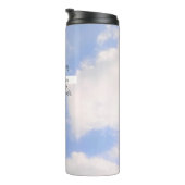 Bouteilles Isothermes Ciel Bleu Bible Verse Croix Blanche (Tourné sur la droite)