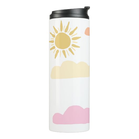 Bouteilles Isothermes Cieux pastel doux (Tourné sur la gauche)