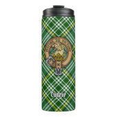 Bouteilles Isothermes Cimier de lion Clan Currie sur Tartan (Devant)