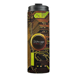 Bouteilles Isothermes Circuit Board 1 Options Thermal Tumbler