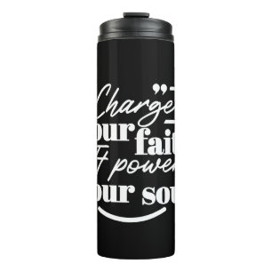 Bouteilles Isothermes Citation Chrétienne Motivante – Rechargez Votre Fo