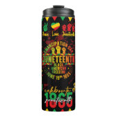 Bouteilles Isothermes Citation de Juneteenth (Devant)