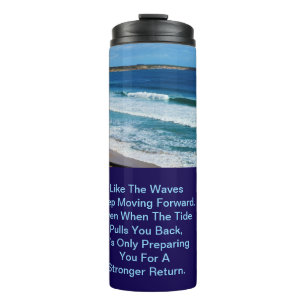 Bouteilles Isothermes Citation De Motivation De Plage : Comme Les Vagues