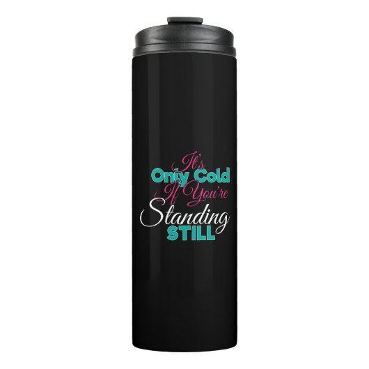 Bouteilles Isothermes Citation de Randonnée d'hiver par temps froid amus (Devant)