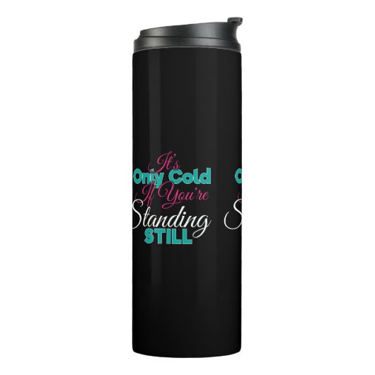 Bouteilles Isothermes Citation de Randonnée d'hiver par temps froid amus (Tourné sur la gauche)