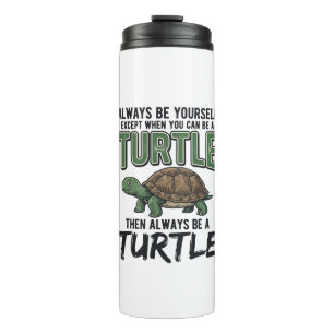 Bouteilles Isothermes Citation de Tortue Drôle Design Vectoriel Vintage_