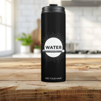 Citation d'eau de soleil radieux avec barre de bon