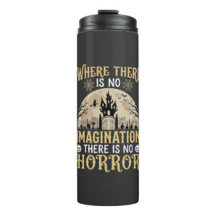 Bouteilles Isothermes Citation d'Horreur d'Halloween Château Hanté Imagi