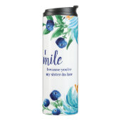 Bouteilles Isothermes Citation drôle de fleur de myrtille pour une belle (Tourné sur la gauche)