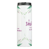 Bouteilles Isothermes Citation drôle de sœur par alliance Fleur violet (Dos)